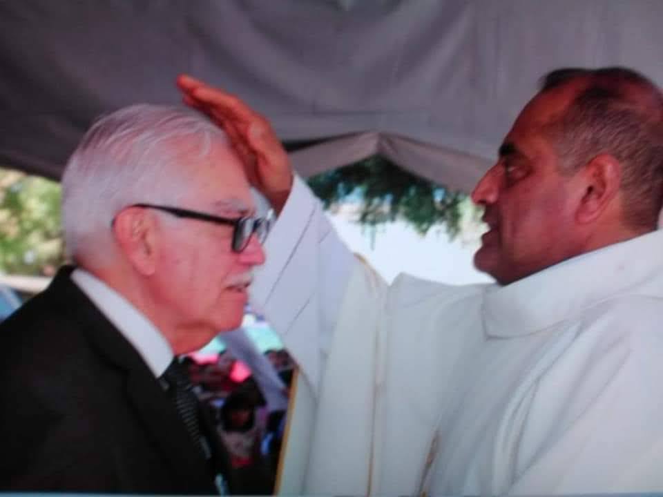 Padre Luis con Luis Antonio Diaz Martinez